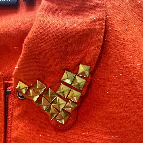 Orange Studded Kate Spade Saturday Jacket - Picture 8 of 11